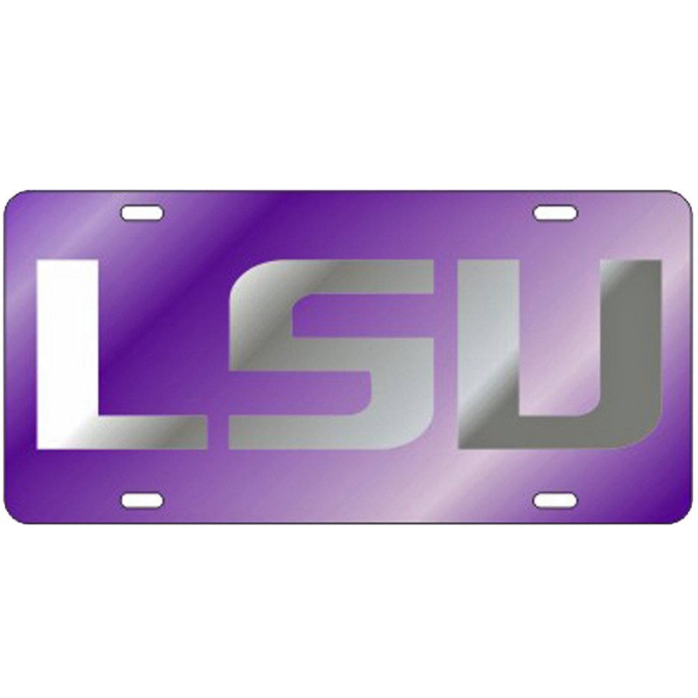 Craftique LSU Tigers Purple Laser Cut License Plate