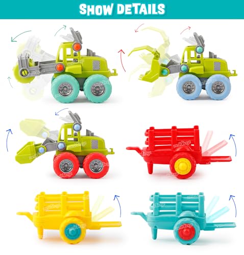 Image of Zest 4 Toyz Friction Powered Toys for Kids Unbreakable Construction Vehicle for Kids Boys Girls (Pack of 3) Multicolour