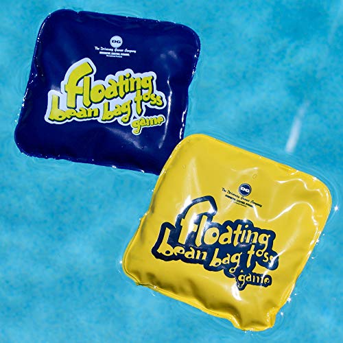 Drive Way Games Floating Cornhole Set. Inflatable Corn-Toss Board & Floating Bean Bags for Pool, Lake, Water