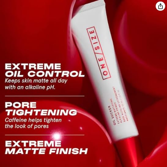 O/S by P-Starr - Oil Sucker Extreme Mattifying Alkaline Primer – Shine Control, Long-Lasting, Pore-Blurring & Lightweight Mattifying - Size: (1.01 oz / 30 mL)