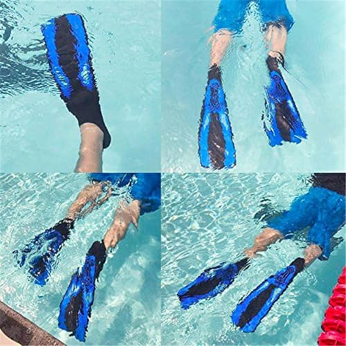 Aletas para esnórquel y natación equipo de buceo con talón abierto ajustable 4