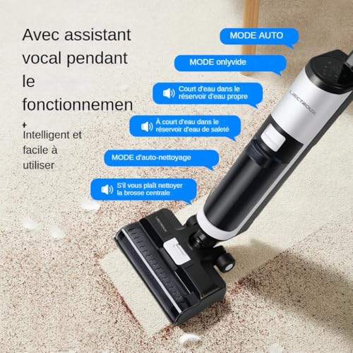 Aspirador Vertical de Pó Liectroux i7 Pro Sem Fio Aspira Passa Pano e Autolimpante Bateria Duradoura