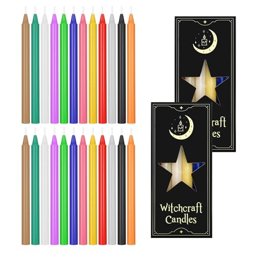 YIMETOP Velas de varilla, 24 unidades, velas pequeñas, velas