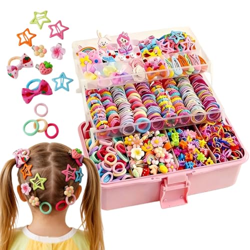 Pinzas elásticas para el pelo ideales para el colegio y carnaval de niñas