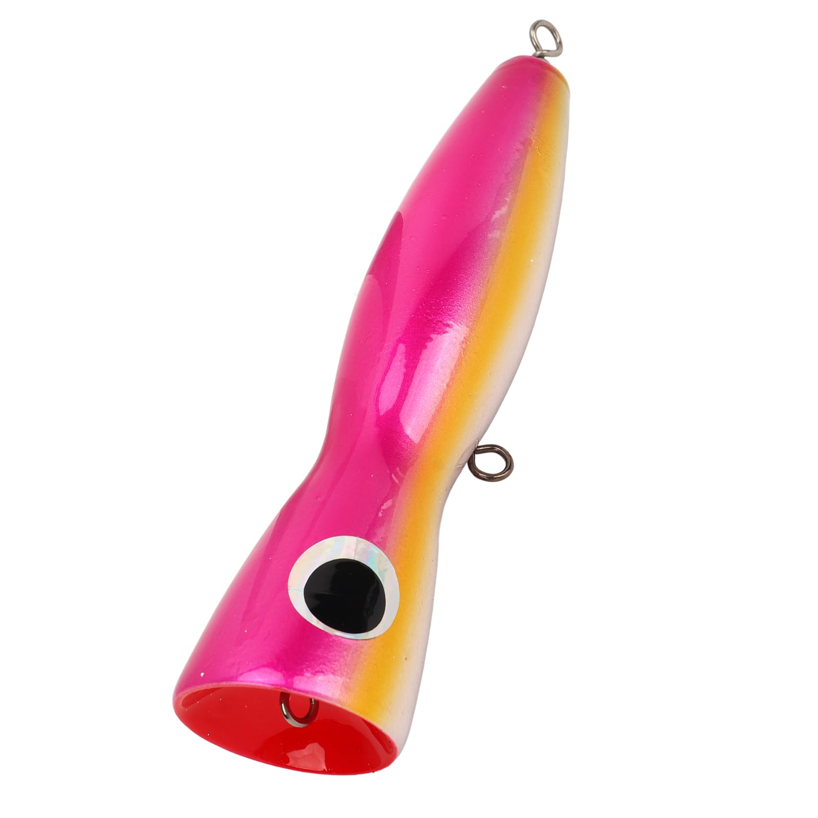 Large Water Poppers Long Lasting Large Popper Bait Basswood 18cm 120g Finish Open Water (01 Pink)
