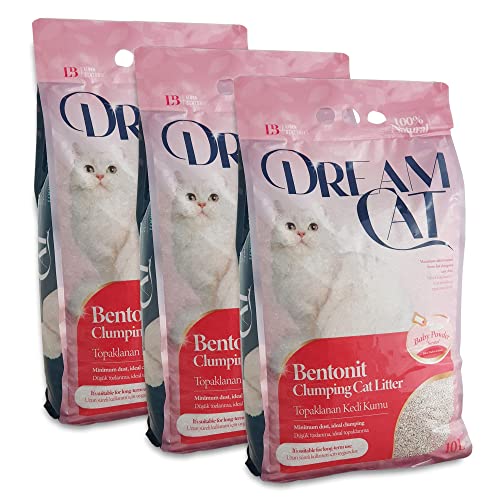 CatAmore DreamCat Katzenstreu Klumpstreu mit Babypuderduft staubarm 3 x 8,5kg (30Liter) Cover