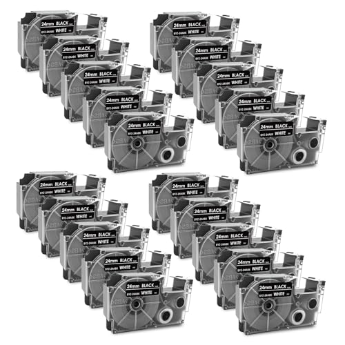 �J�V�I�p �l�[�������h �e�[�v 24mm ���n������ XR-24ABK �݊� �J�V�I �l�[�������h �J�[�g���b�W �e�v�� �e�[�v �� �@��Ή� KL-TF7 KL-880 ���x�����C�^�[ �e�v�� ����8m�iXR-24ABK�E20�Z�b�g�j