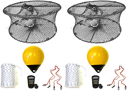 2-Pack of KUFA Sports Foldable Prawn Trap (Stretched Mesh Size:1-3/4