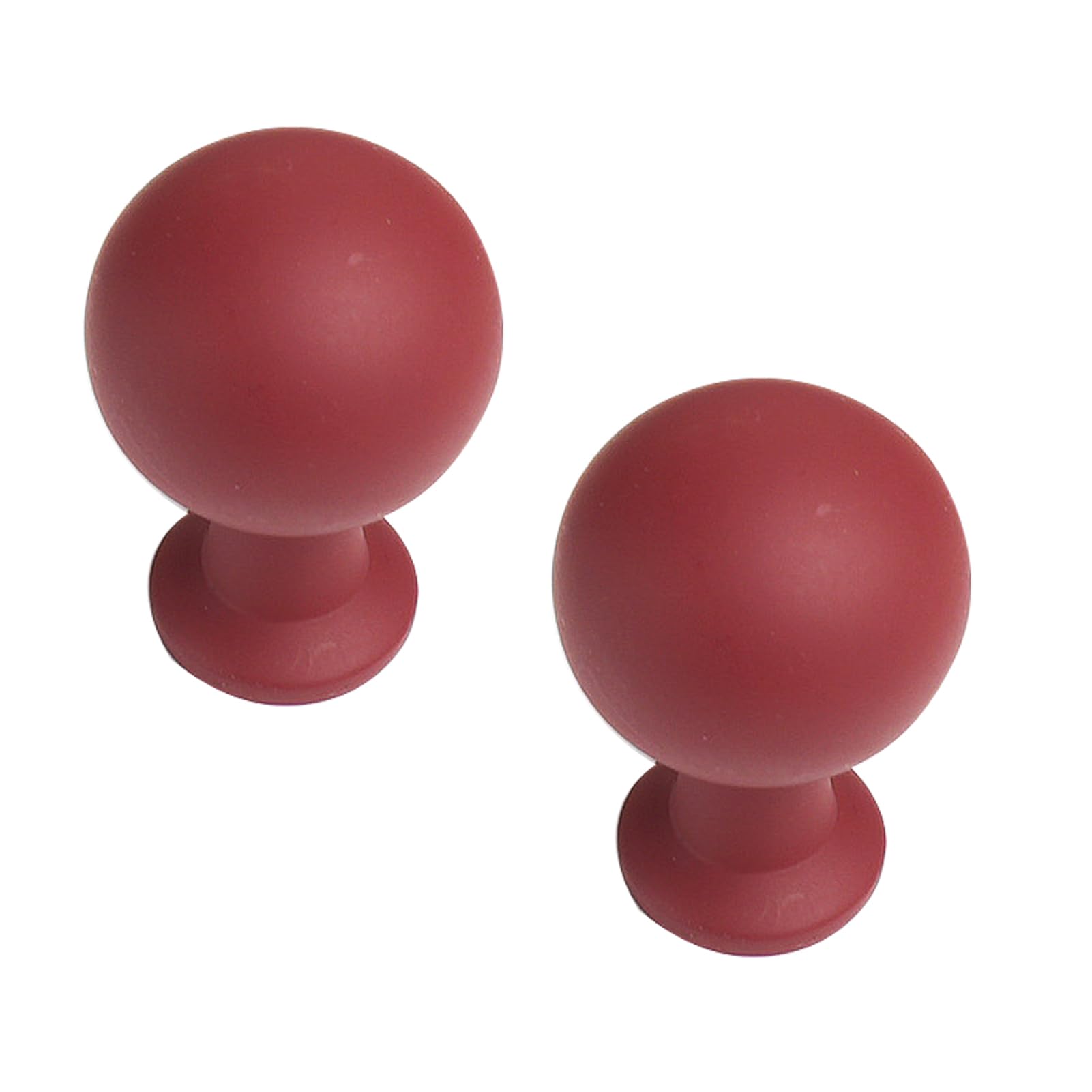 Dswzlqdxb Red 2 Pieces Cabinet Pulls Zinc Alloy Cabinet Knobs Country Style Handle For Dresser,Drawer Door Kitchen Hardware Home Door Levers Multi-Colou (Single-Hole,)