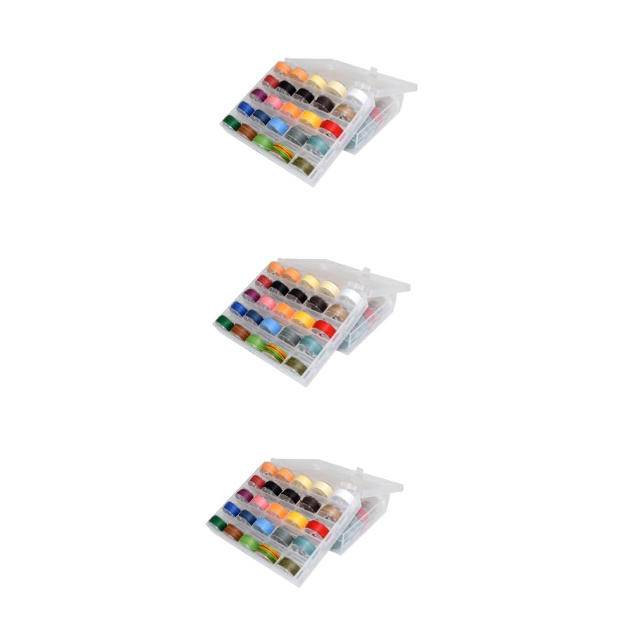 STOBOK 75 Rollos Hilo De Coser De Cuero Hilo De Cera Plano Cordón Encerado Bricolaje Cordón De Costura Hilo De Abalorios De Joyería Cuerda De Hilo De Cera Joyas Cordón Pulsera