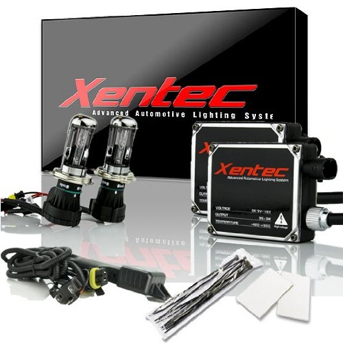Xentec H4 (HB2) 6000K Hi lo Telescopic bixenon HID xenon bulb x 1 pair bundle with 2 x 35W Digital Ballast (Ultra White)