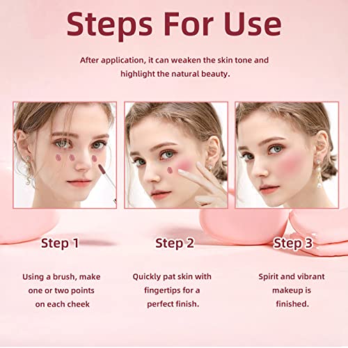 Newbang 3Pcs Liquid Blush Set Natural Matte Finish Velvet Beauty Soft Dewy Blusher Makeup Stick For Cheek Tint Moisturizing Blendable Waterproof Cream Face Blusher Rouge Rubor #TOP6