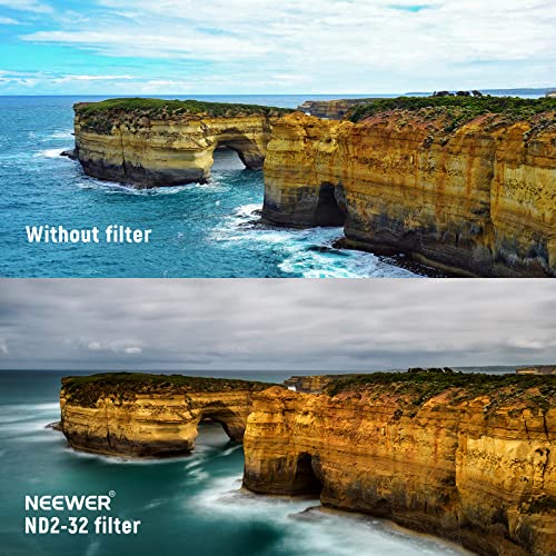 NEEWER 46mm Variable ND Filter ND2-ND32(1-5 Stops) Adjustable Neutral Density Filter/No X Cross/Ultra Slim Aluminum Alloy Frame/Optical Glass/Multi Layer Nano Coated/Water Repellent/Scratch Resistant - image 7