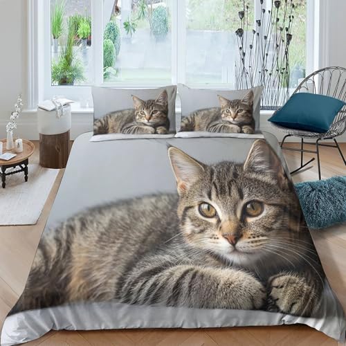 Parure de lit cute animal style en microfibre douce king size 3d - 2