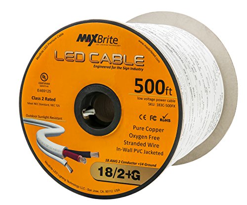 Cable de led de bajo voltaje 18 AWG resistente a la luz solar con manguera de 3 hilos 2