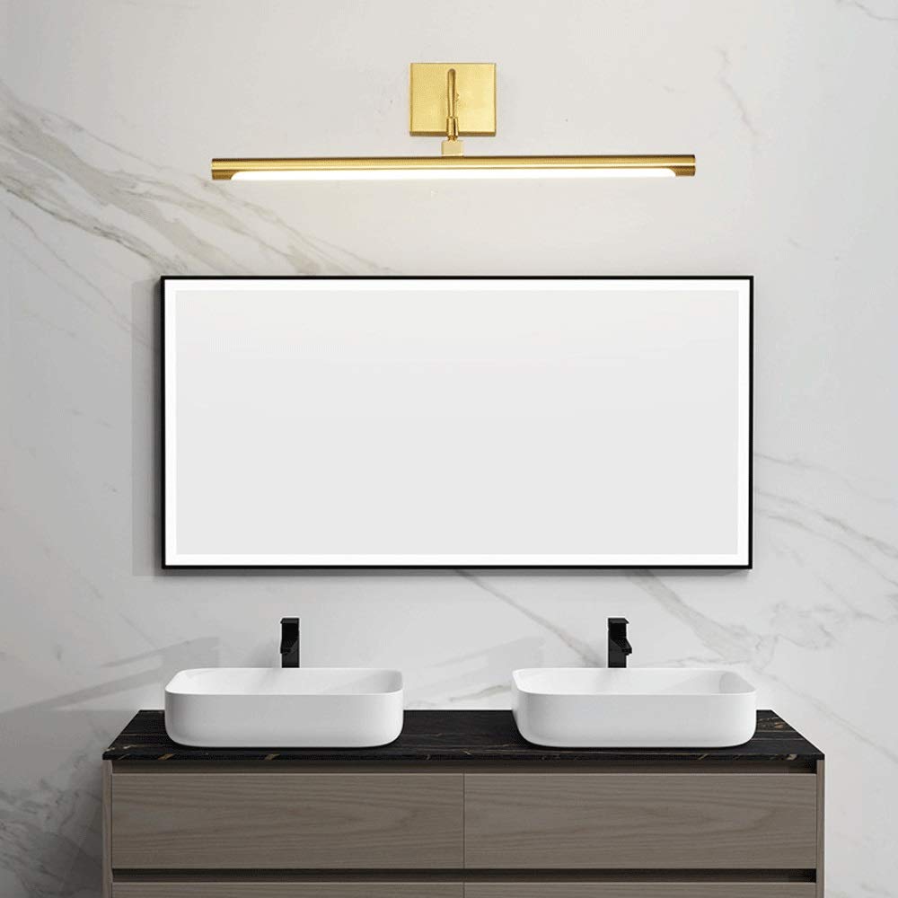 Luz espejo baño, luces espejo LED, lámpara espejo maquillaje, linterna pared regulable interior moderna para luz gabinete espejo baño 3 colores brillo