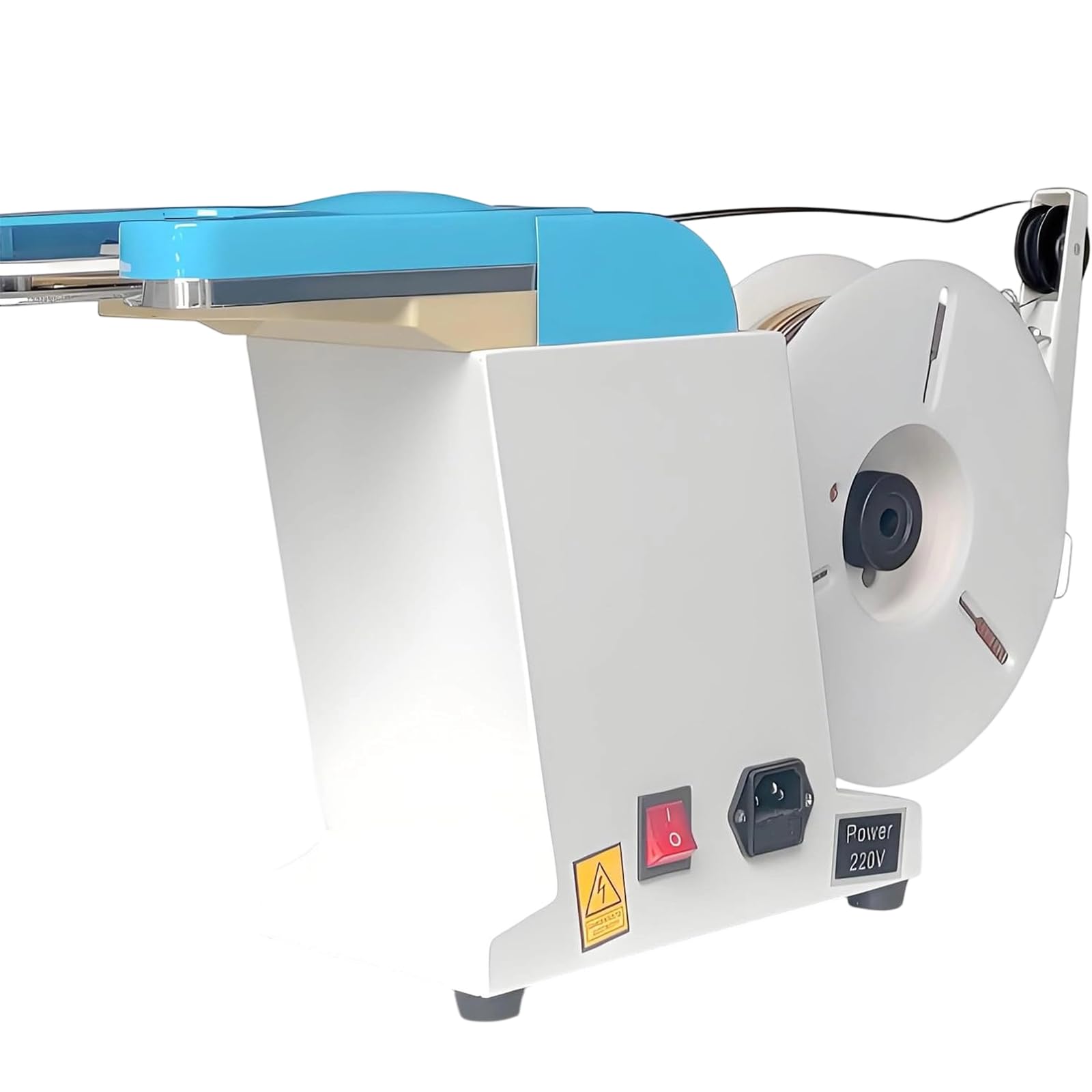 Xjymposium Commercial Twist Tie Machine, Electric Semi Manul Bag Closure 200mm Tightening Circle, Bundling Diameter 0.1-1.2mm, Twist Tying Machine W/1 Roll Twist Ties Wire