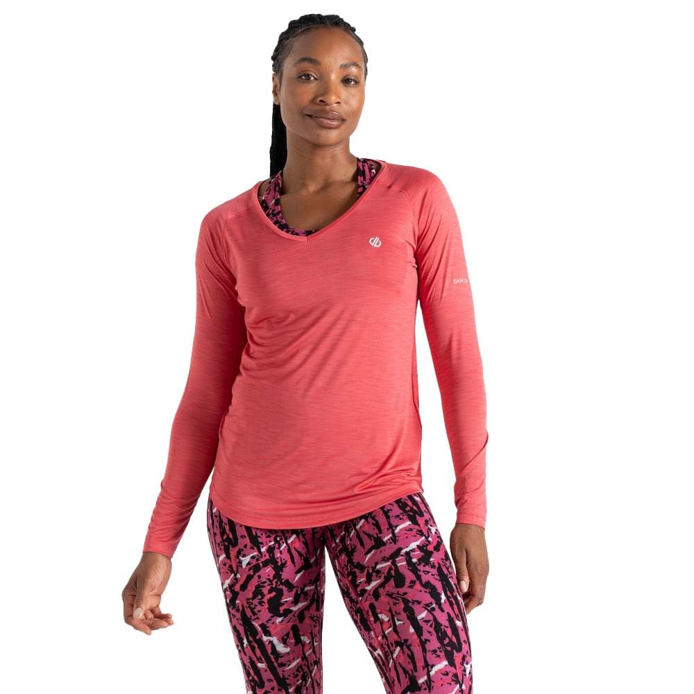 Dare 2B Women's Pink Discern Lightweight T-Shirt With Moisture Wicking