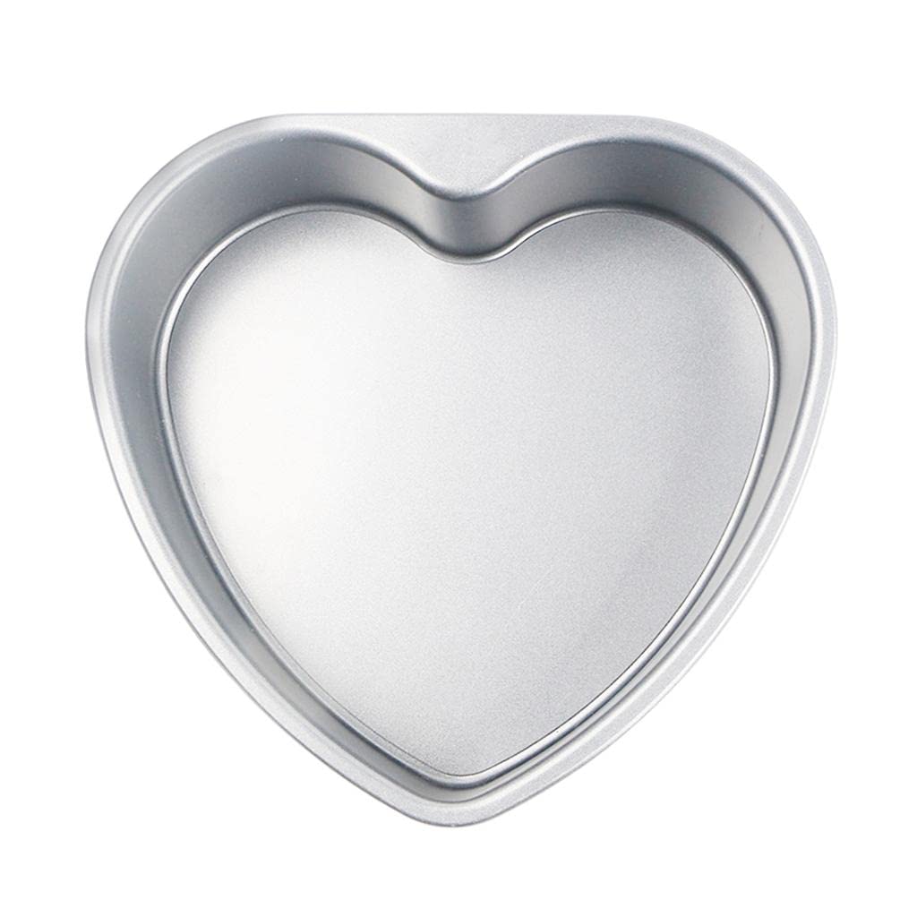 Heart Shaped Thicken Aluminum Alloy Chocolate Cake Pan DIY Baking Mold Tool 6inch