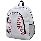 Baseball Print NGIL Canvas School Backpack