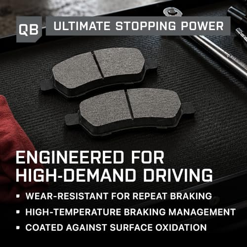 Image of QUALITY-BUILT Black Series Rear Brake Pads for 20-22 Ford, BP2363 Semi-Met | Installation Hardware Included,Ultra Low-Dust and Noise,High-Performance Braking & Spirited Driving,Fits Specific Models