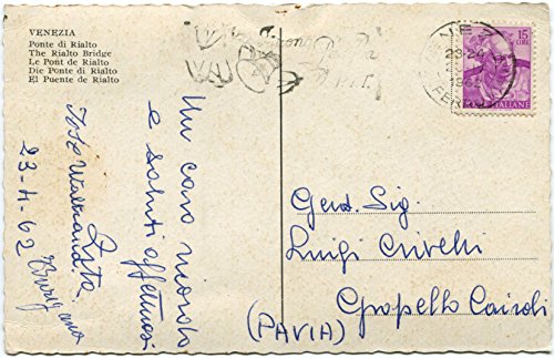 1962 Venezia - Ponte di Rialto, gondola, Bassano