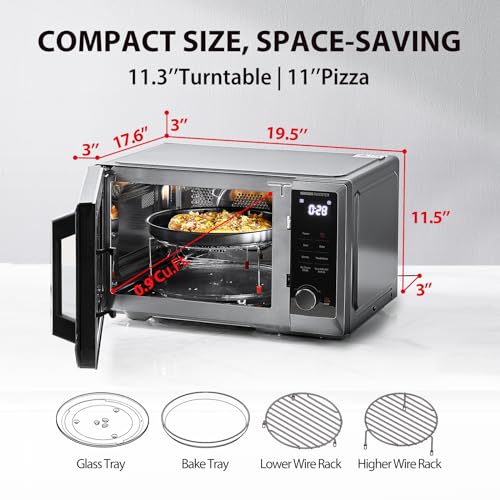 image for TOSHIBA 6-in-1 Inverter Countertop Microwave Oven Healthy Air Fryer Co