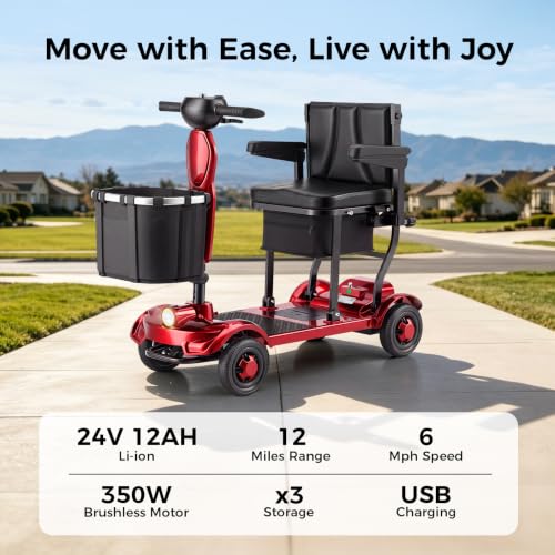 ONLYWIND Lightweight Foldable Mobility Scooter