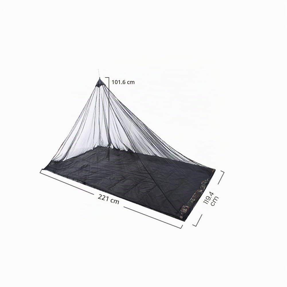 Mosquitera para cama de camping, viajes al aire libre, tienda de campaña con bolsa de transporte para senderismo, camping, pesca, mosquitera compacta y ligera (negro, 220 x 120 x 100 cm)