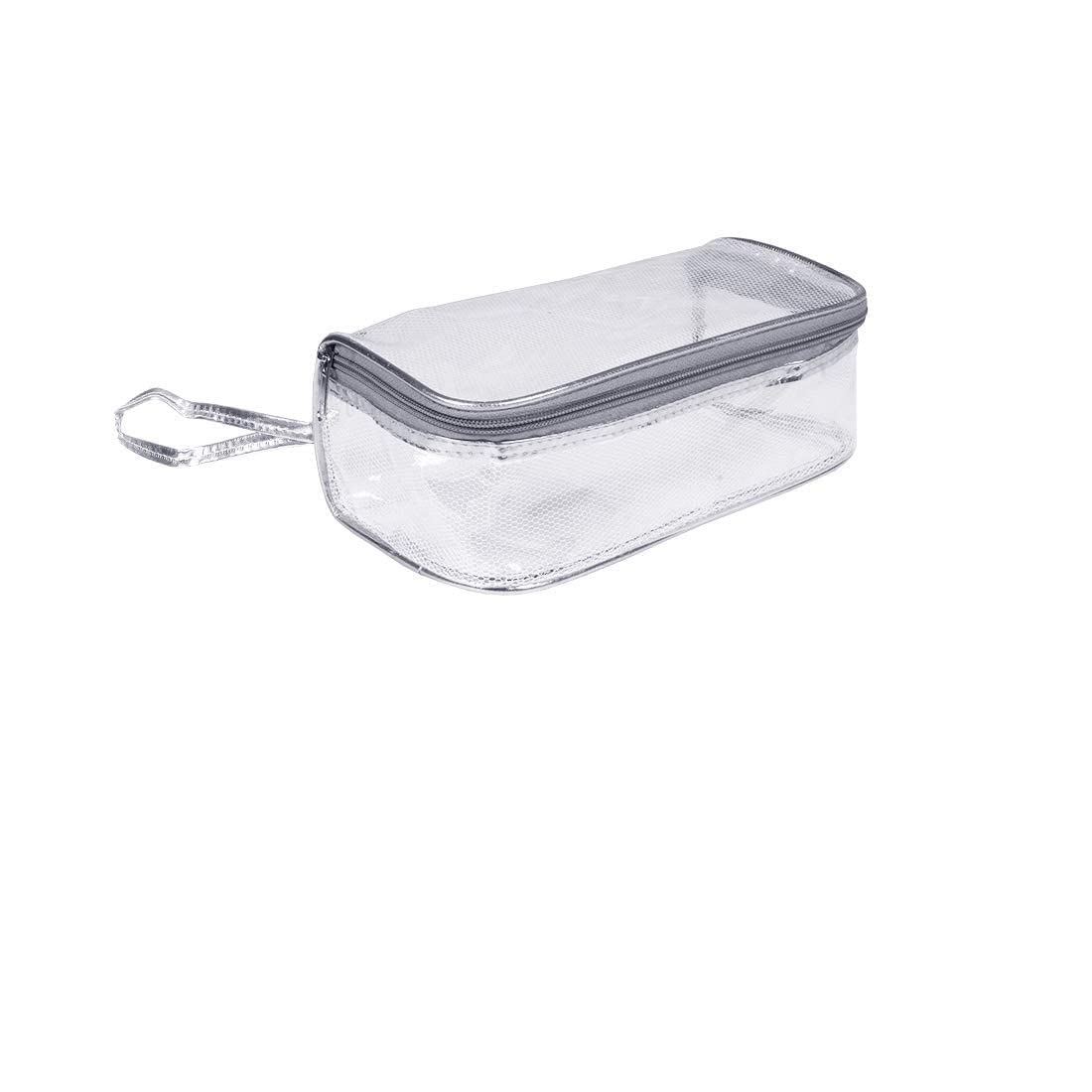 ADJD Vanity Box Transparent Makeup Cosmetics Bag Set of 4 Travel Pouch Toiletry Kit Cosmetic Bag Transparent Travelling Bag Women(Grey) 4