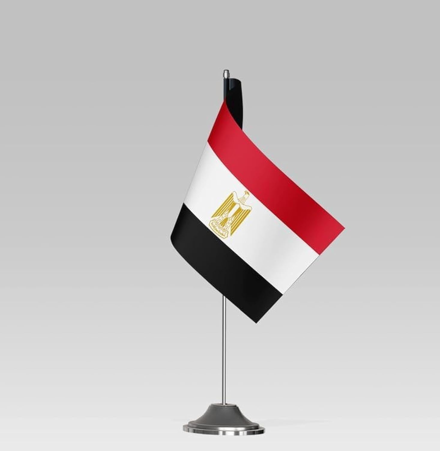 BPA® EGYPT FLAG Compact Table Flag with Stand Elegant Desk Decor (23x10cm)