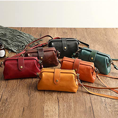 Retro Handmade Bag, Retro Handmade Doctor Bag Crossbody, Vintage Style Doctor Bag, Unique Opening Small Women Crossboy Bag.2