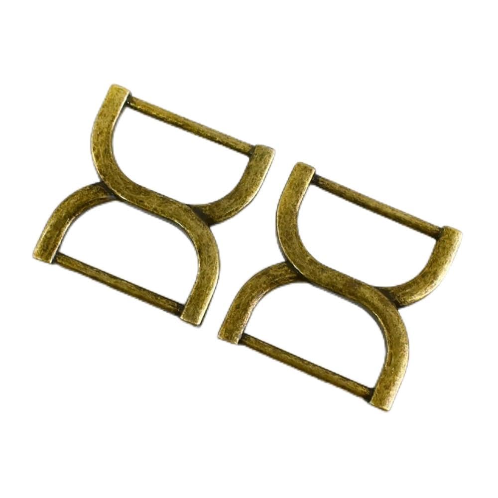 5/10/20/30 szt. 25 mm metalowe klamry regulacyjne pasek do torby łącznik pierścień taśmy karabińczyk pasek suwak sprzęt DIY akcesoria rzemieślnicze (BF188-brąz, 20 szt.), Bf188-brąz, rozmiar