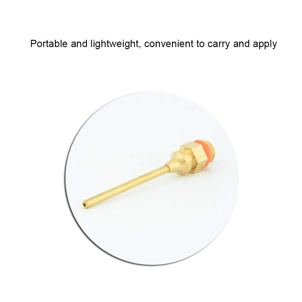 Glue Gun Nozzle, 1.5x70mm Brass Nozzle Hot Glue Gun Tips with O-Ring Hot Glue Gun Nozzle Thread Interchangeable Copper Nozzle for Hot Melting Glue Gun Accessories