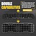 BUNKER INDUST Off-Road Traction Boards with Jack Base,Pair Recovery Track 4X4 Jeep Truck Emergency Tire Traction Mat with Bag -Sand, Mud, Snow Tracks Black Traction Pad (Gen 7th)