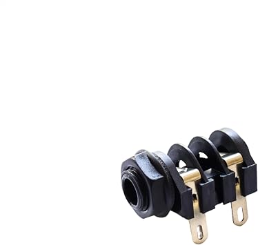 Ruby Plastic Speaker Jack 1/4" Mono Chassis Mount Jack for Guitar Amp Cabinets and Heads