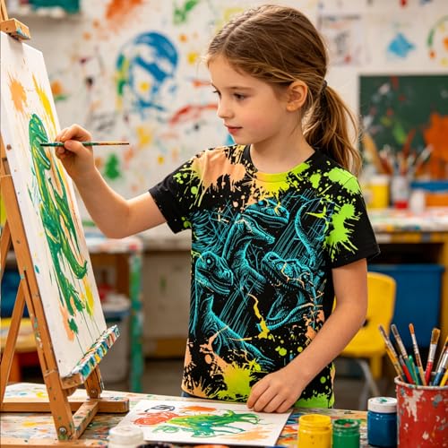 Image of Hgvoetty Boys Girls Graphic T-Shirts Kid 3D Casual Tops Tees for 6-16 Years