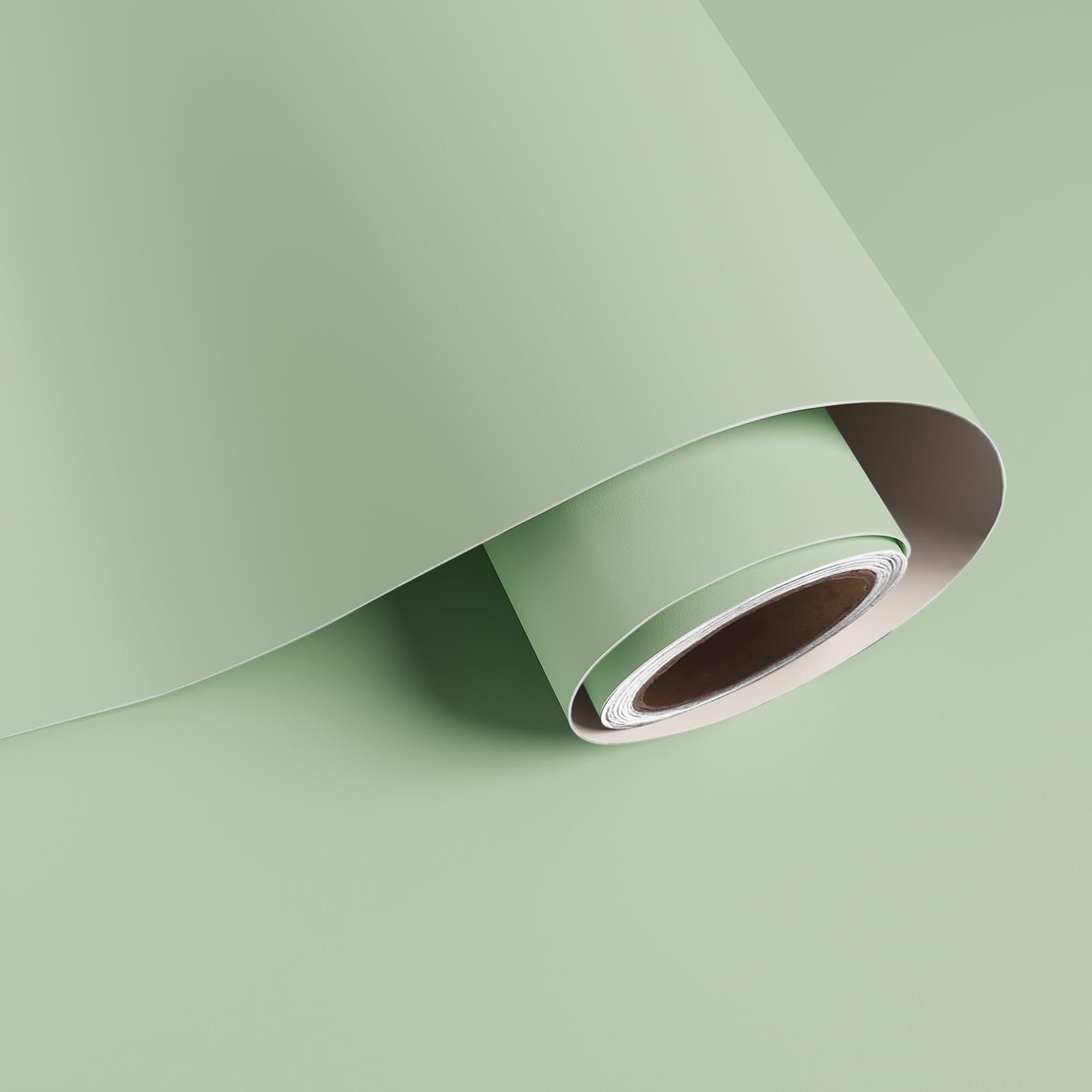 VaryPaper Peel and Stick Light Green Wallpaper Modern 40cmx800cm Removable Mint Contact Paper Sticky Back Plastic Kitchen Vinyl Wrap for Worktop Cupboards Shelf Green Wallpaper for Living Room Bedroom