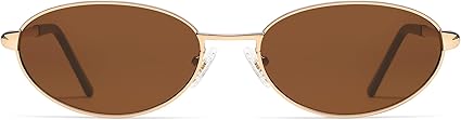 Retro Oval Sunglasses for Women Mens with Spring Hinge Sunnies AP3696