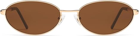 Retro Oval Sunglasses for Women Mens with Spring Hinge Sunnies AP3696