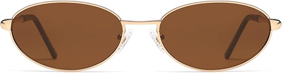 Retro Oval Sunglasses for Women Mens with Spring Hinge Sunnies AP3696