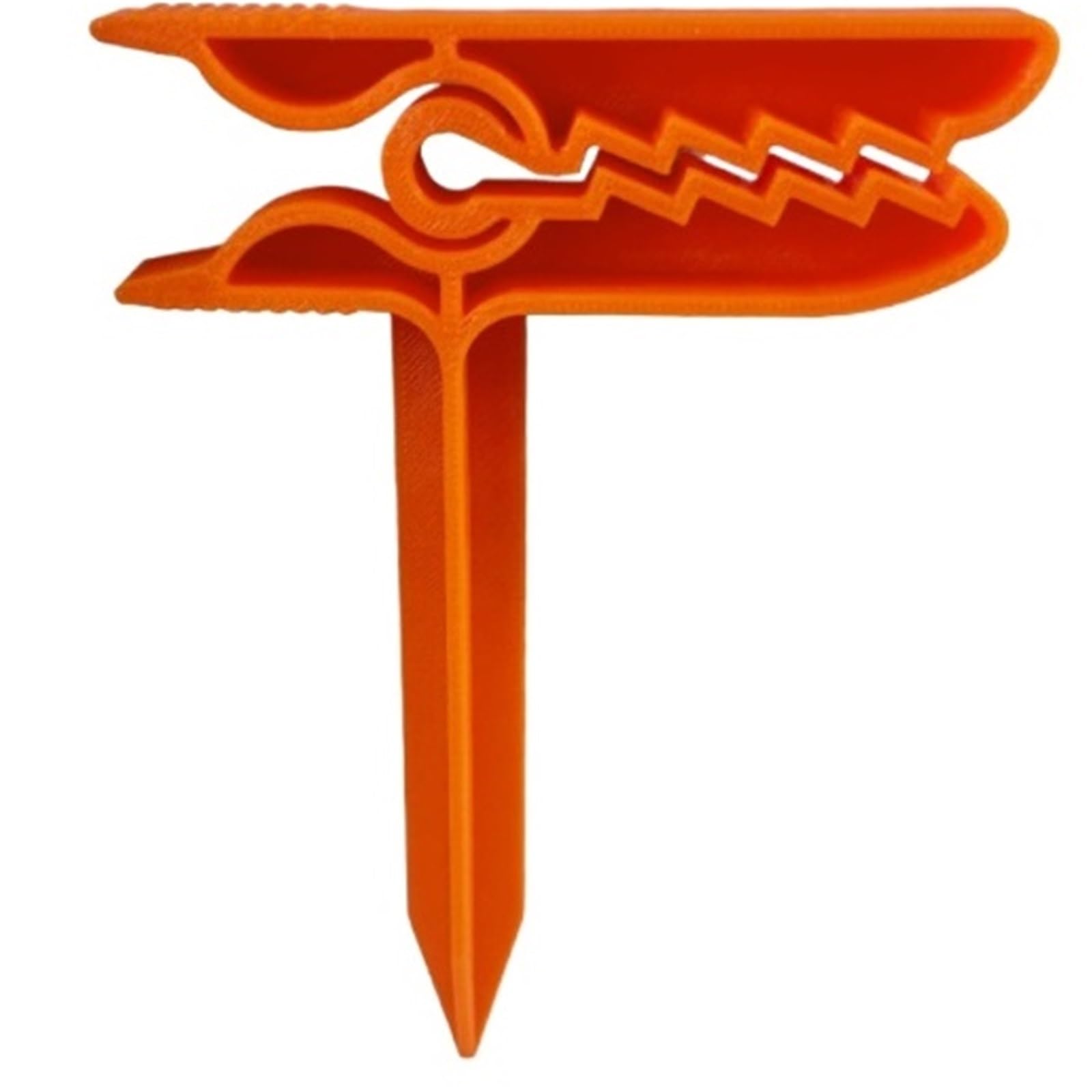 ANQKYO Dinosaur Shape Beach Towel Clips 4pcs Dinosaur Shape Beach Towel Clips, Windproof Sand Secure Holder, Creative Claw Anchor Stakes for Towels(Orange)