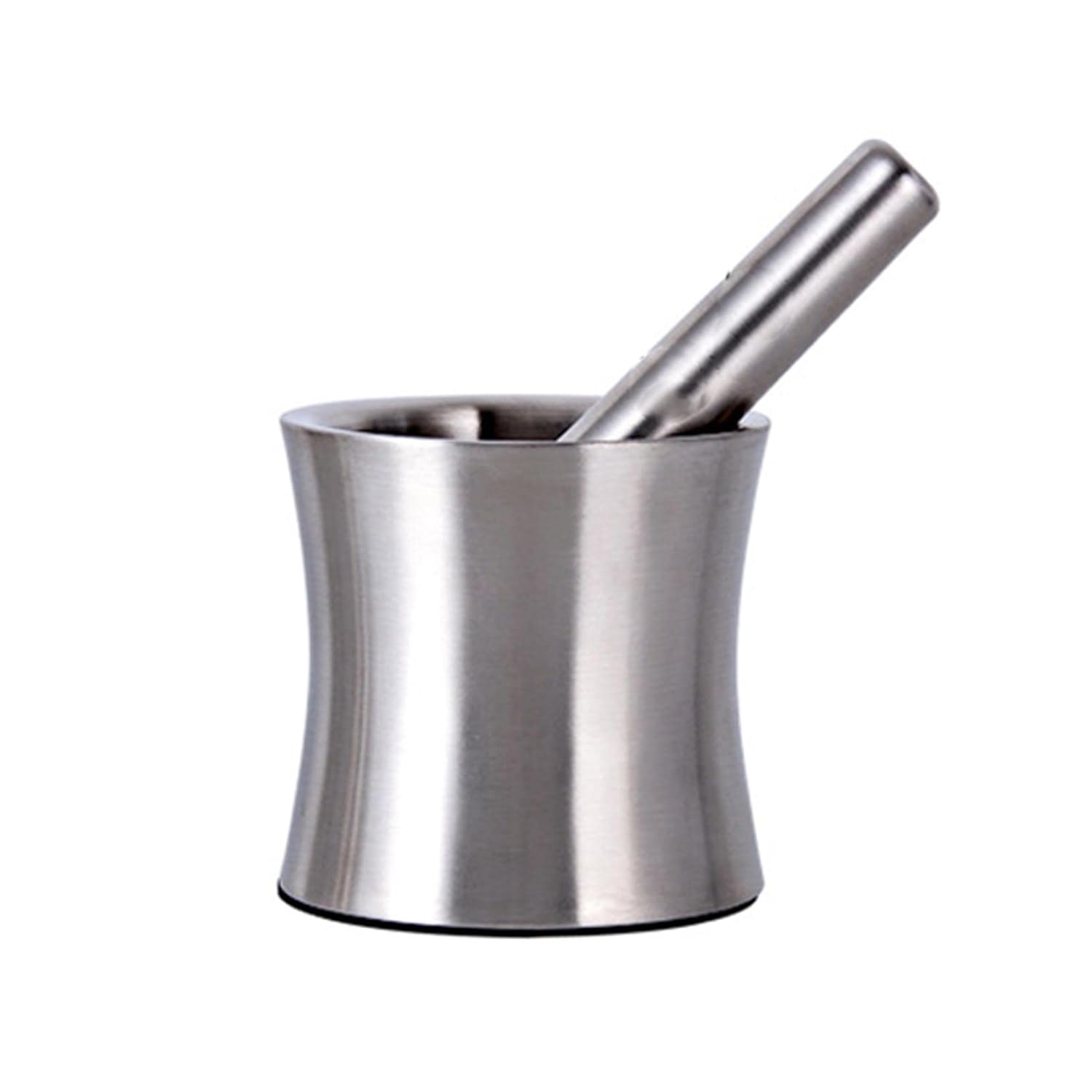 304 Stainless Steel Set with Silicone Lid Spice Herb Grinder Pill Crusher Pesto Powder Pestle and Mortar