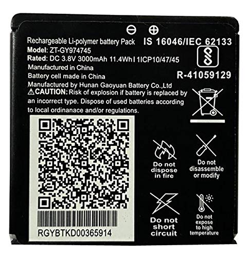 ININSIGHT SOLUTIONS ZT-GY974745 Battery for Jio FI 6, JMR 1040, JIO WiFi 6, JIO Router Battery 1040, JIO JMR 815 JIO DONGLE 6, JIO Router 6 3000 mAh - 1 Year Warranty (B0DFVHR753) Amazon Price History, Amazon Price Tracker