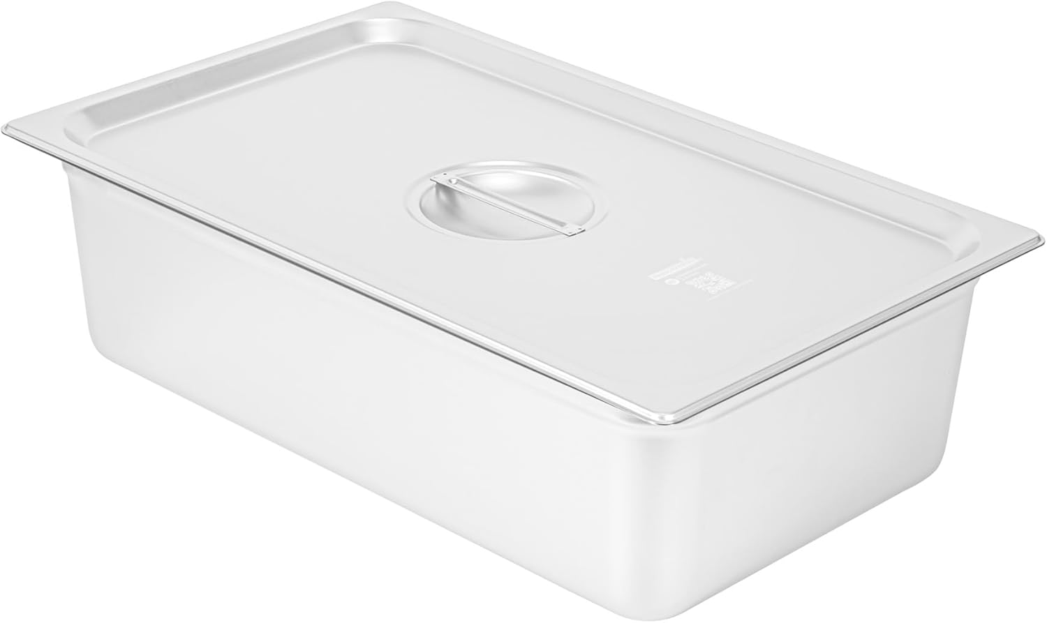 Restaurantware Steam Table Pan Cover 1 Count 20.8 x 12.8 Inch Stainless Steel Lid with Handle, Compatible Full Size Container Sold Separately for Catering, Foodservice, and Commercial Kitchens