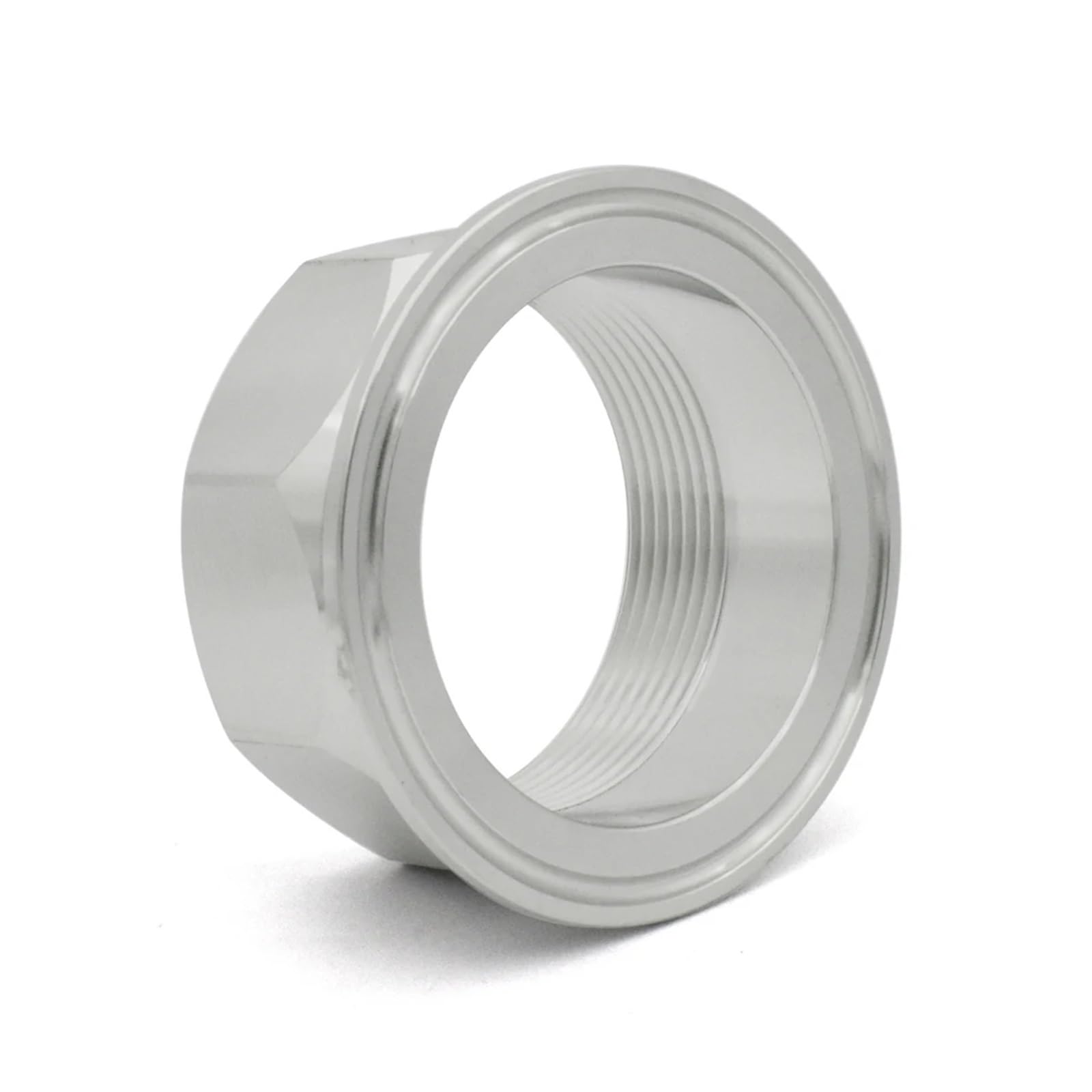 Złączki rurowe sześciokątne 1/4"-11/2" ze stali nierdzewnej 316 DN8-DN50 BSPT z gwintem wewnętrznym, 50,5, z trzema zaciskami(11I2inch DN40 TC64)