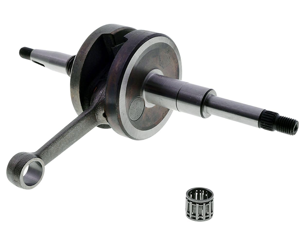 Kurbelwelle Set kompatibel mit Peugeot stehend Euro 1 AC/LC, Speedfight 1/2, Buxy, TKR, Limbo, Gipsy, Hercules, inkl. Lager, Wellendichtringe und Motordichtsatz