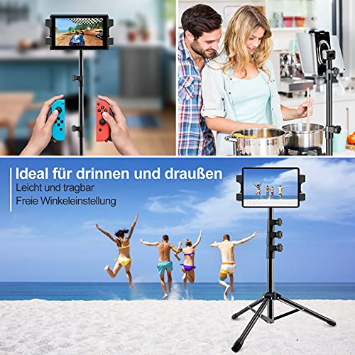 iPad Ständer Verstellbare, Tablet Stativ mit 360 Grad Drehung iPad Halterung, Tablet Bodenständer für iPad Pro 12.9/11… – Bild 6