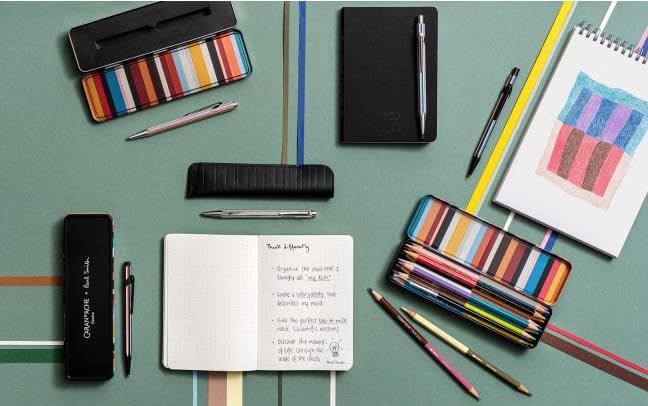 Caran d'Ache Paul Smith 849 - Penna a sfera, grigio argento, 1 pezzo