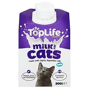 Toplife Laktose Für Katzen Kühe Milch Reduziert 200Ml (Packung mit 6)